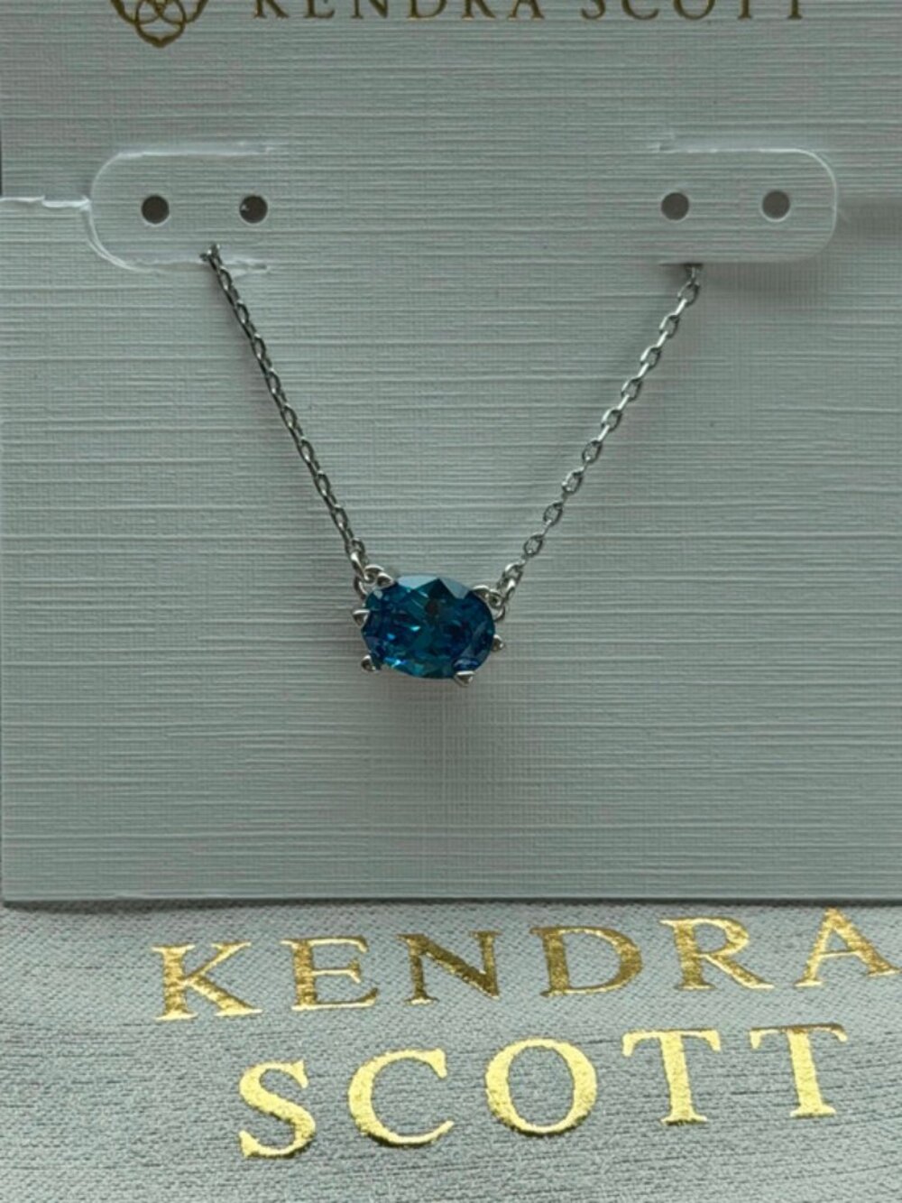 Kendra Scott blue necklace